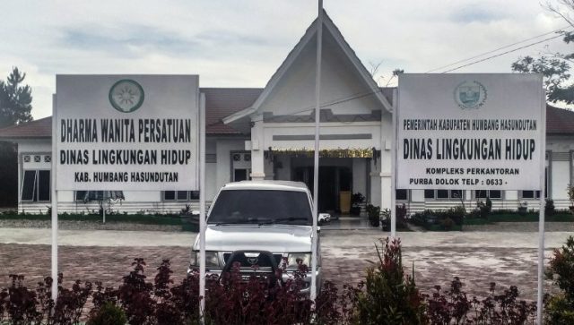 Kantor Dinas Lingkungan Hidup Pemkab Humbahas.