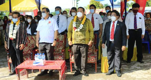 Kegiatan peresmian Desa Binaan Terpadu Universitas Katolik Santo Thomas.