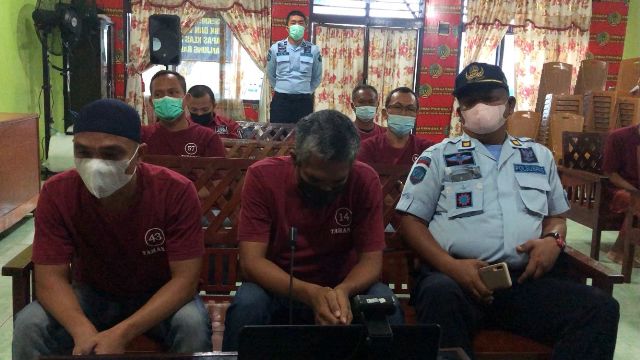 Kelima terdakwa menjalani persidangan di Lapas Tanjungbalai Asahan.