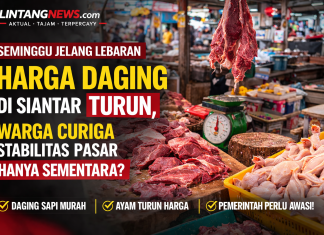 Seminggu Jelang Lebaran, Harga Daging di Siantar Turun, Warga Curiga Stabilitas Pasar Hanya Sementara